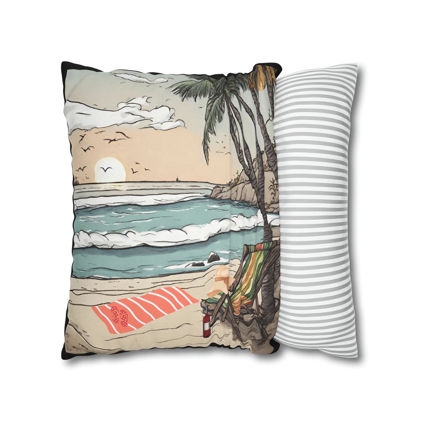 Beach and Palm