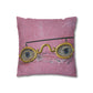 Gold Glasses. Cushion Cover.
