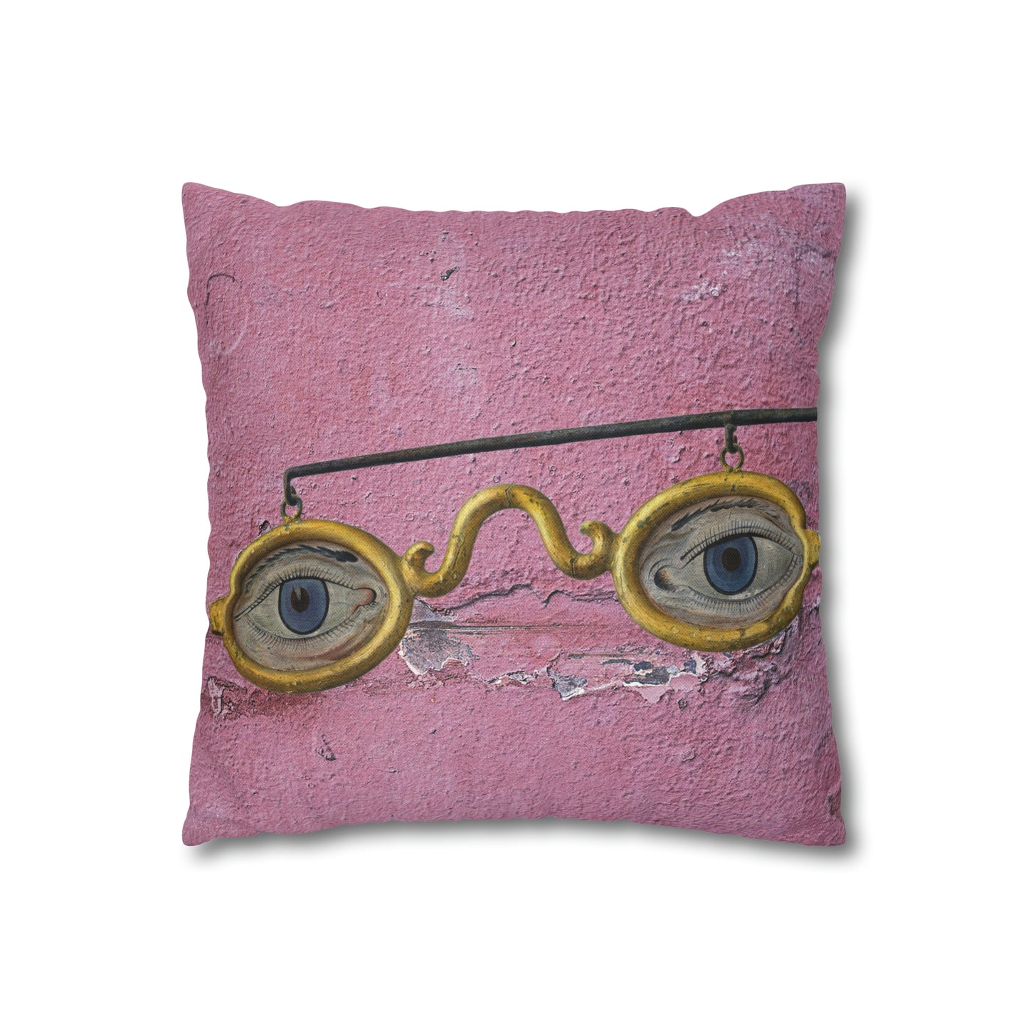 Gold Glasses. Cushion Cover.