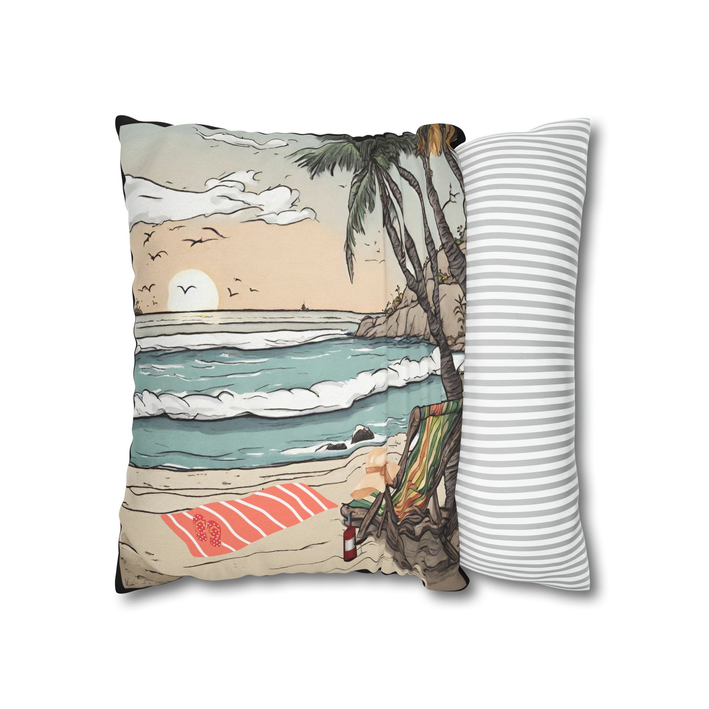 Beach and Palm