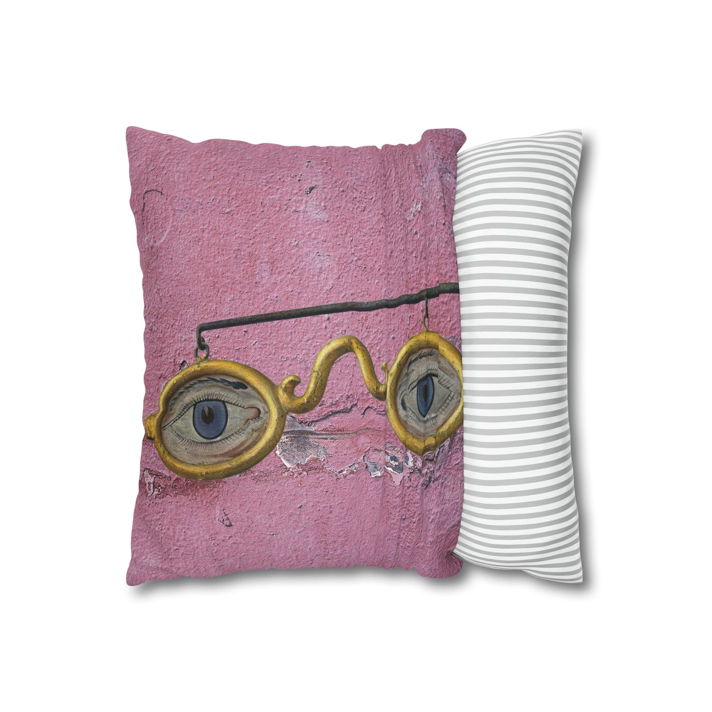 Gold Glasses. Cushion Cover.