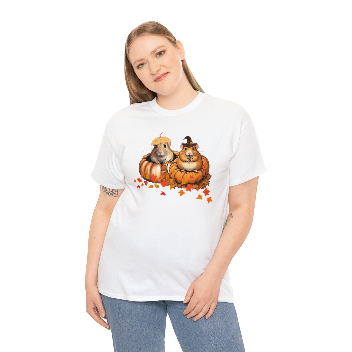 Unisex Heavy Cotton Tee - Two gerbils