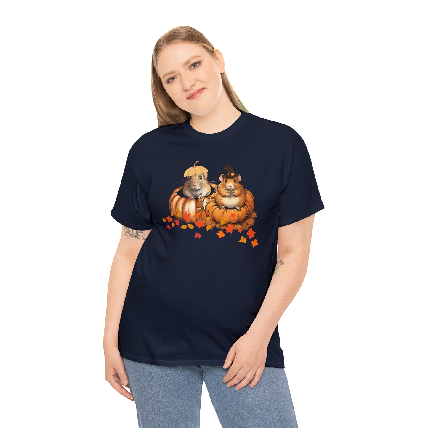 Unisex Heavy Cotton Tee - Two gerbils