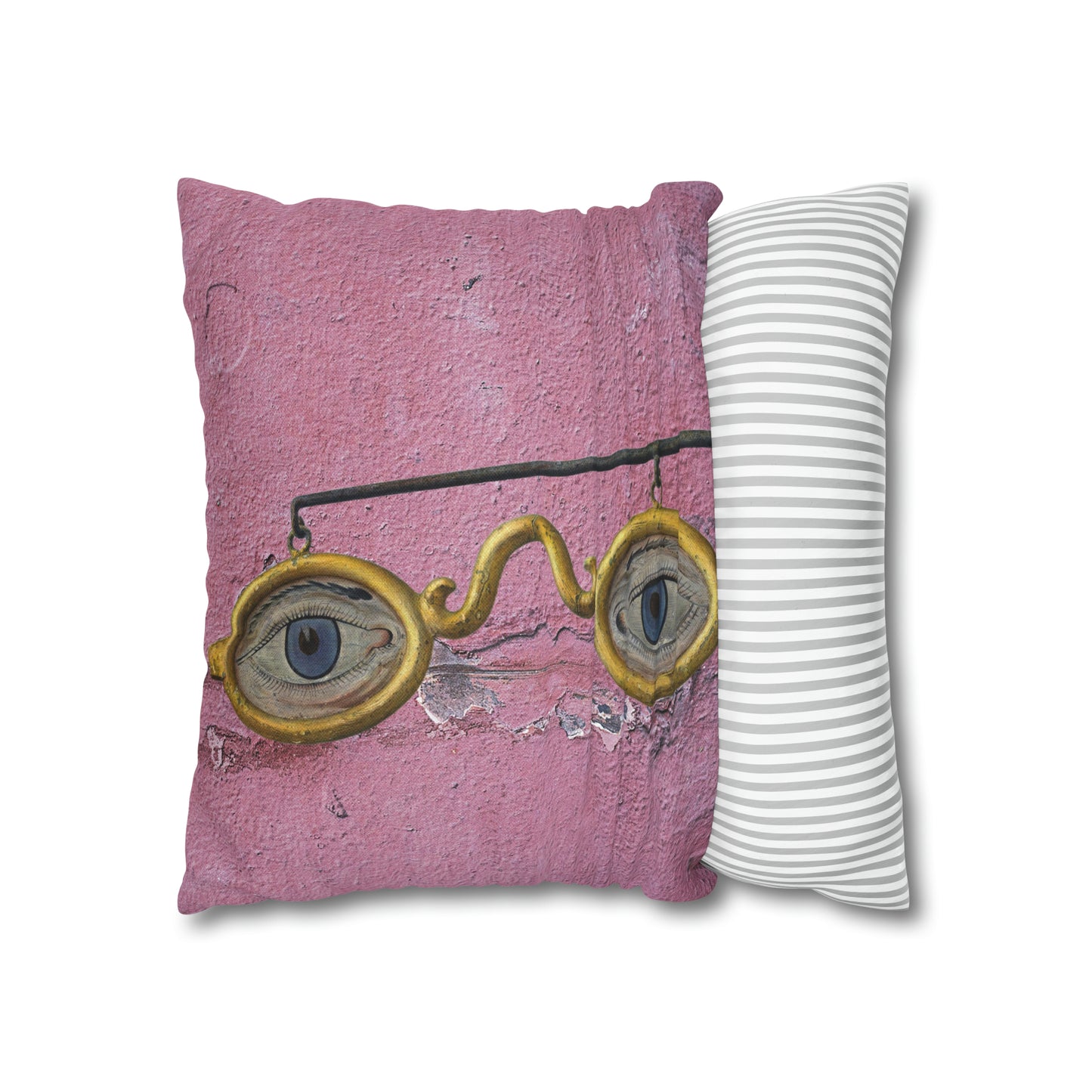 Gold Glasses. Cushion Cover.