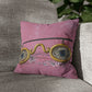 Gold Glasses. Cushion Cover.