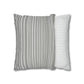 French Provincial Grey and White Stripes