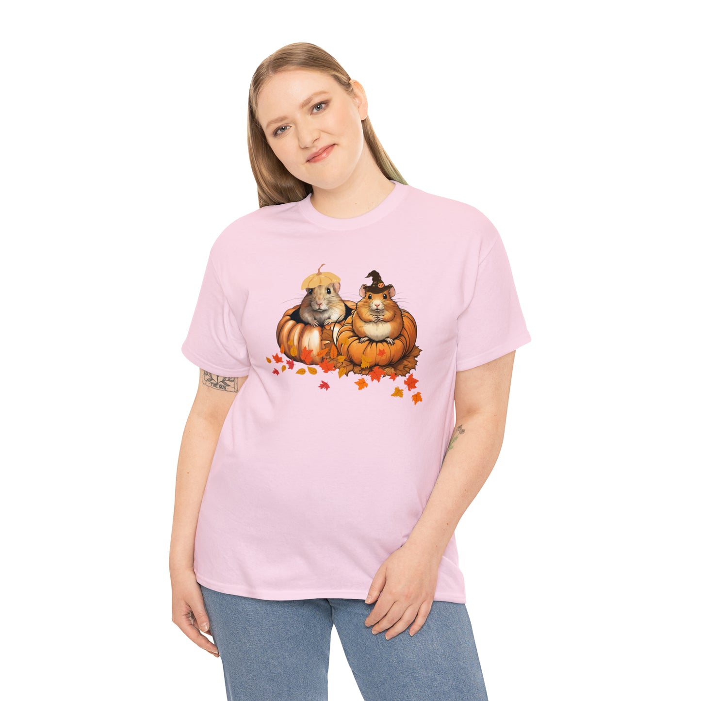 Unisex Heavy Cotton Tee - Two gerbils