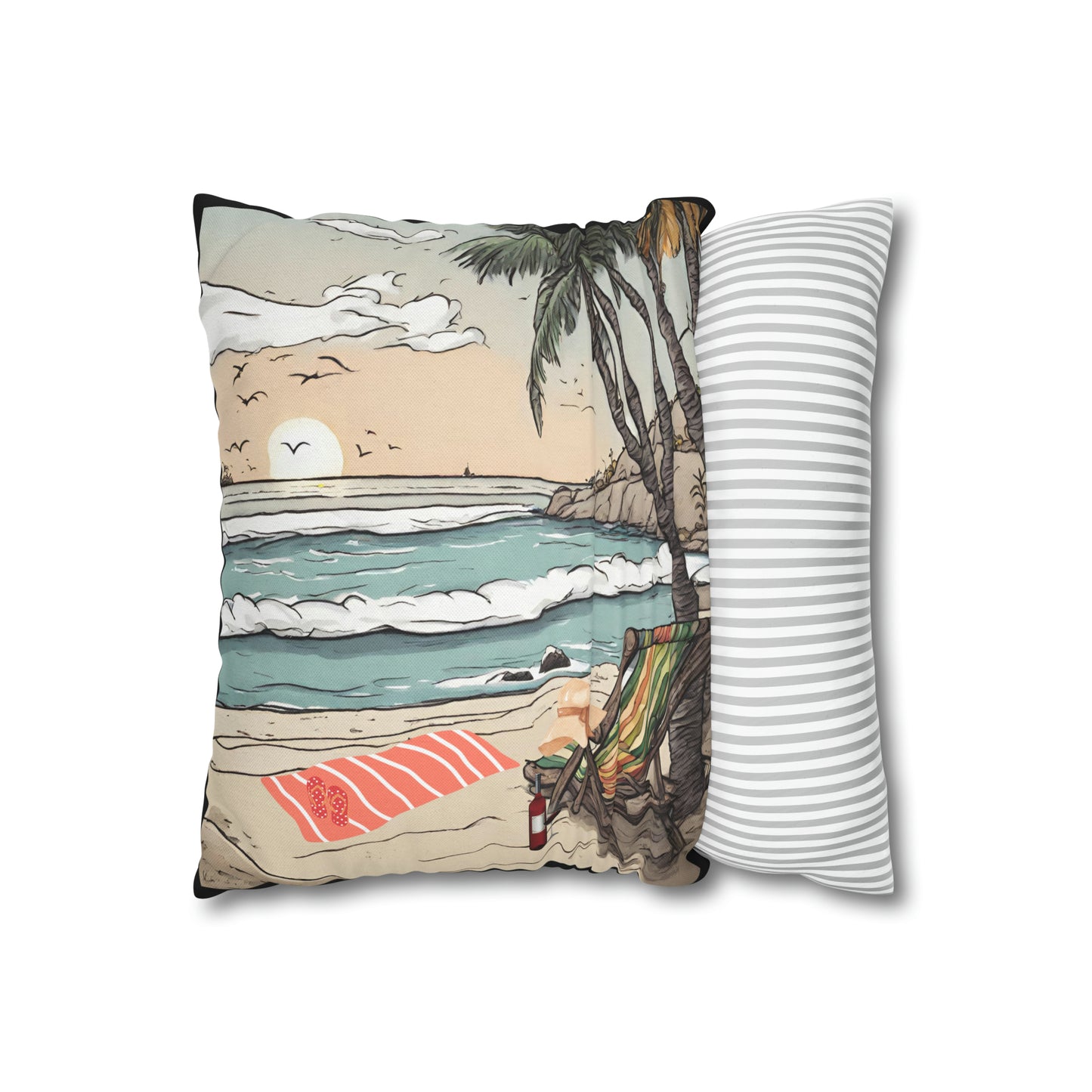 Beach and Palm