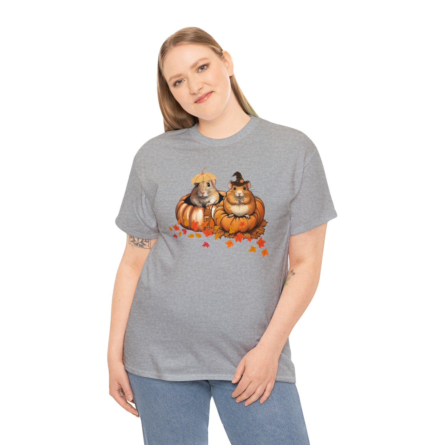 Unisex Heavy Cotton Tee - Two gerbils