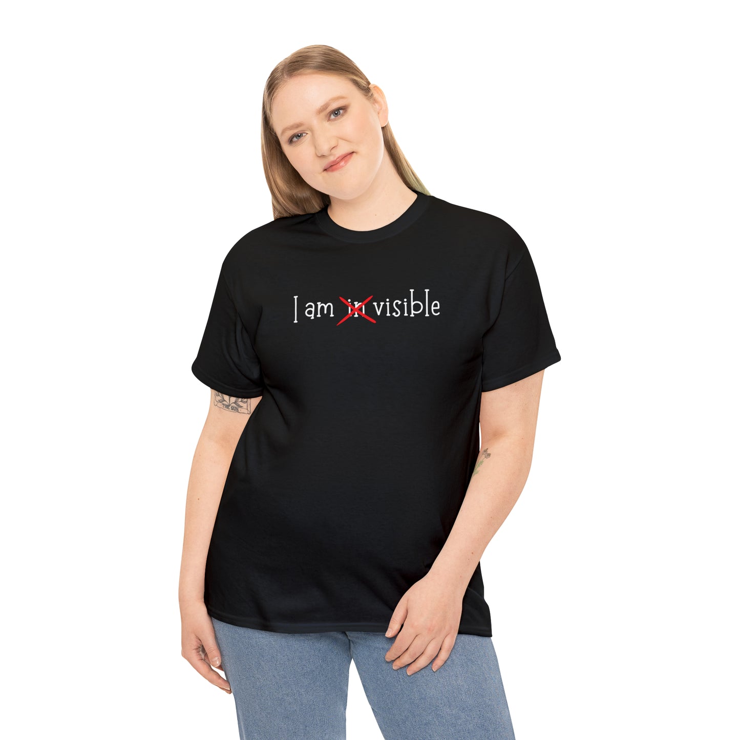Unisex Cotton Tee. I am Visible.
