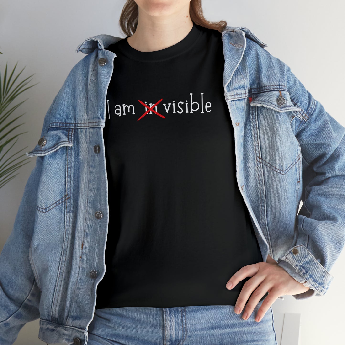 Unisex Cotton Tee. I am Visible.