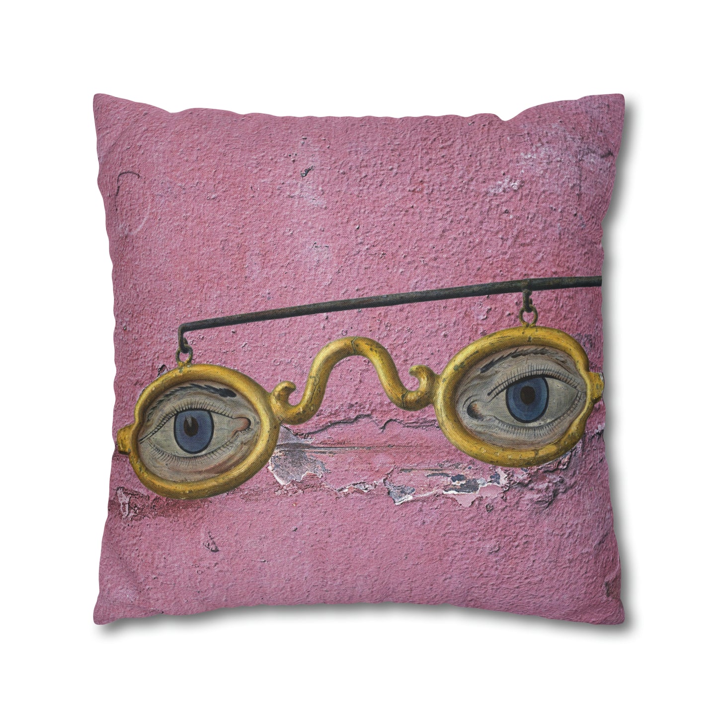 Gold Glasses. Cushion Cover.