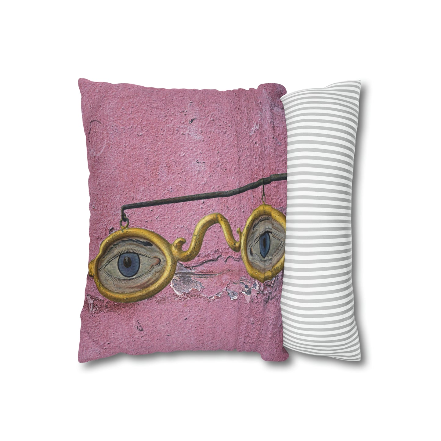 Gold Glasses. Cushion Cover.