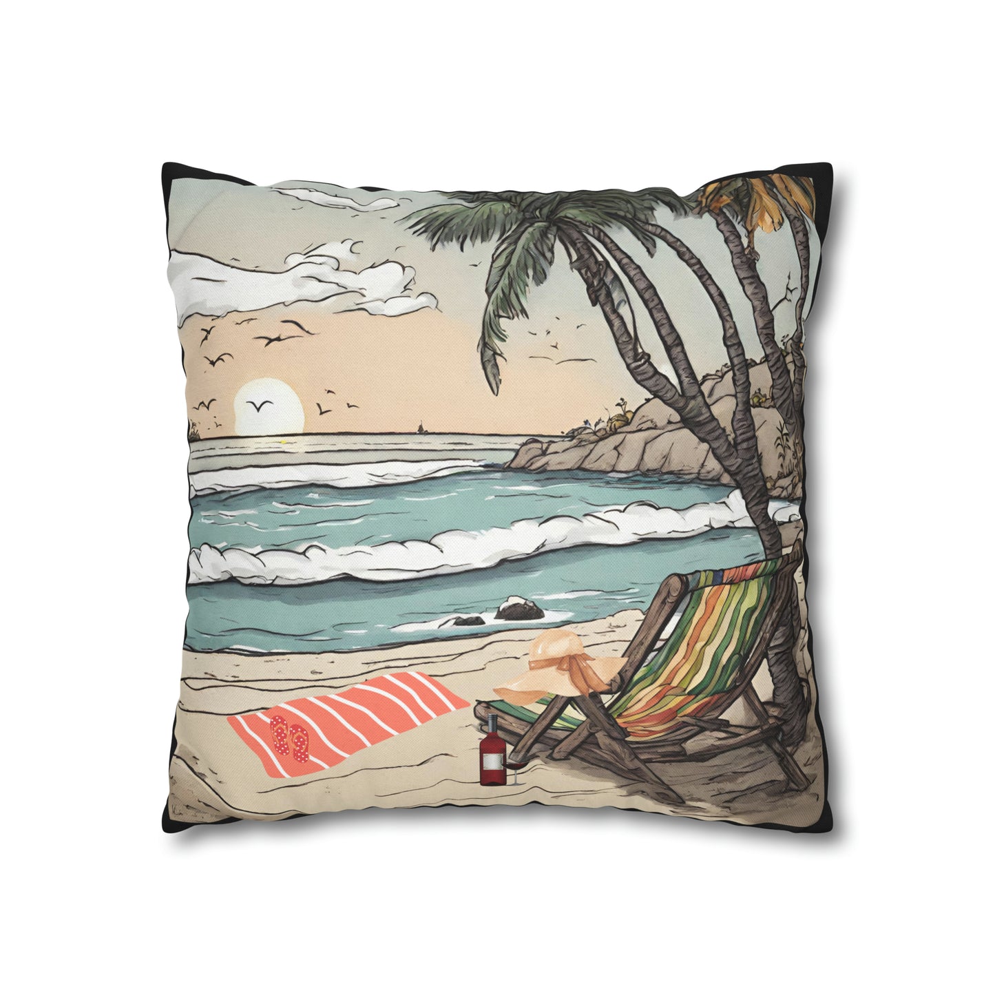 Beach and Palm