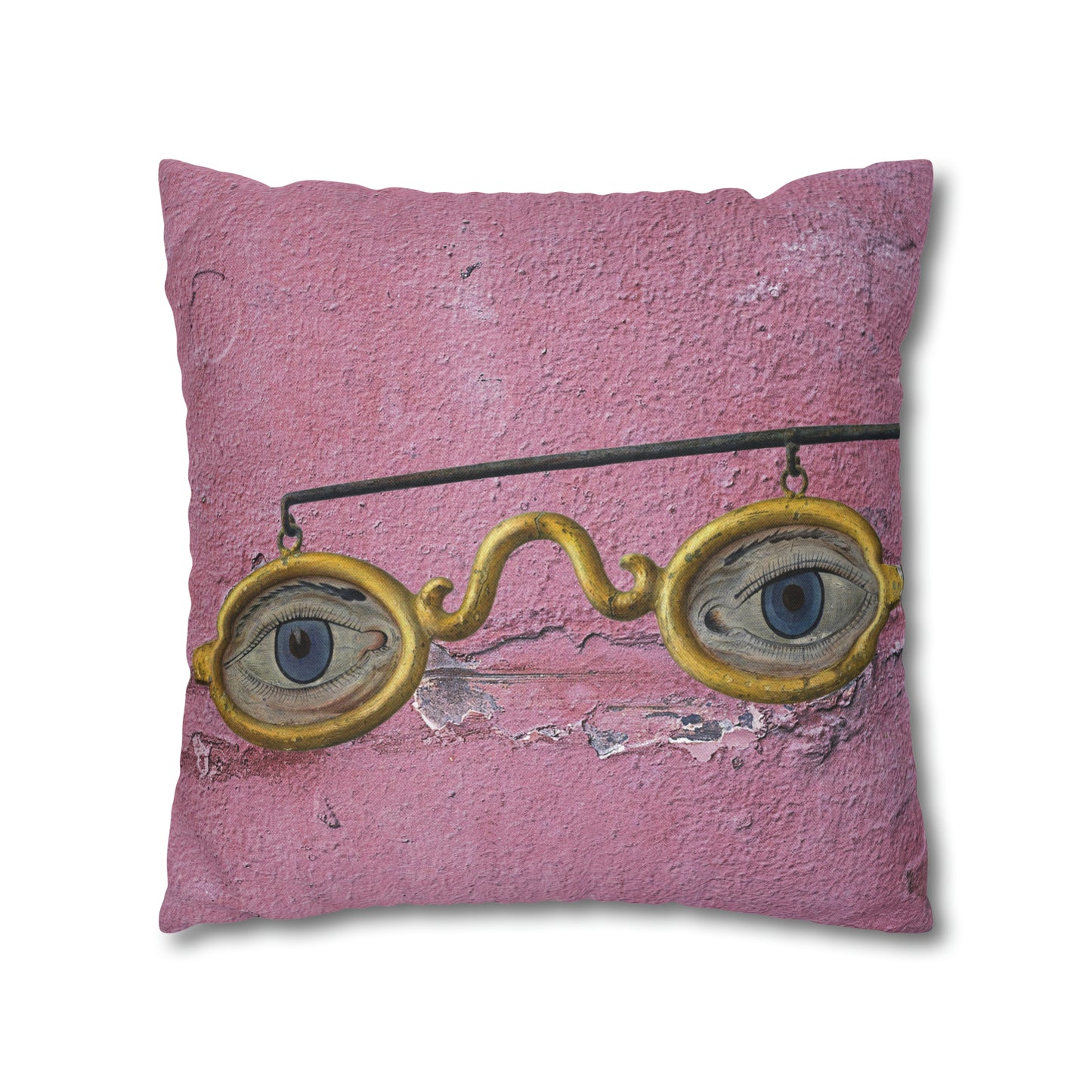 Gold Glasses. Cushion Cover.