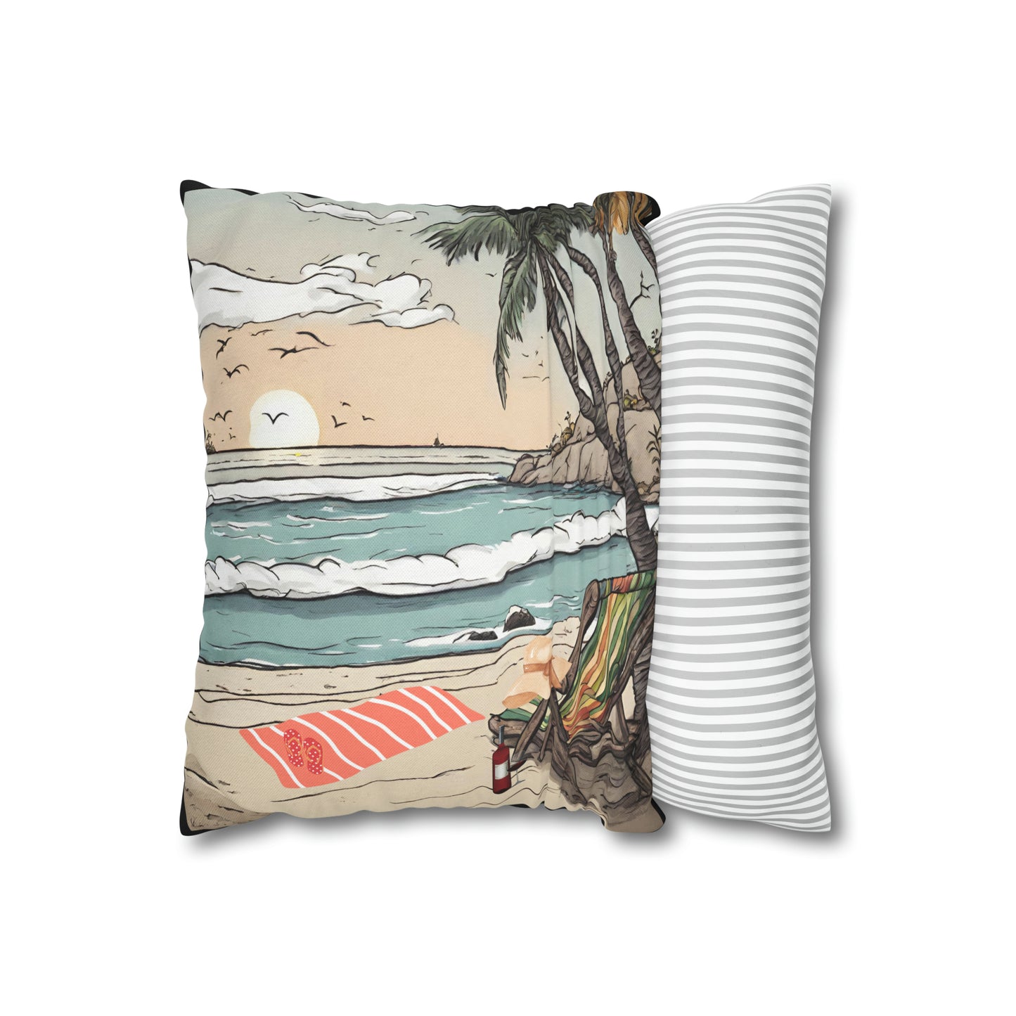 Beach and Palm