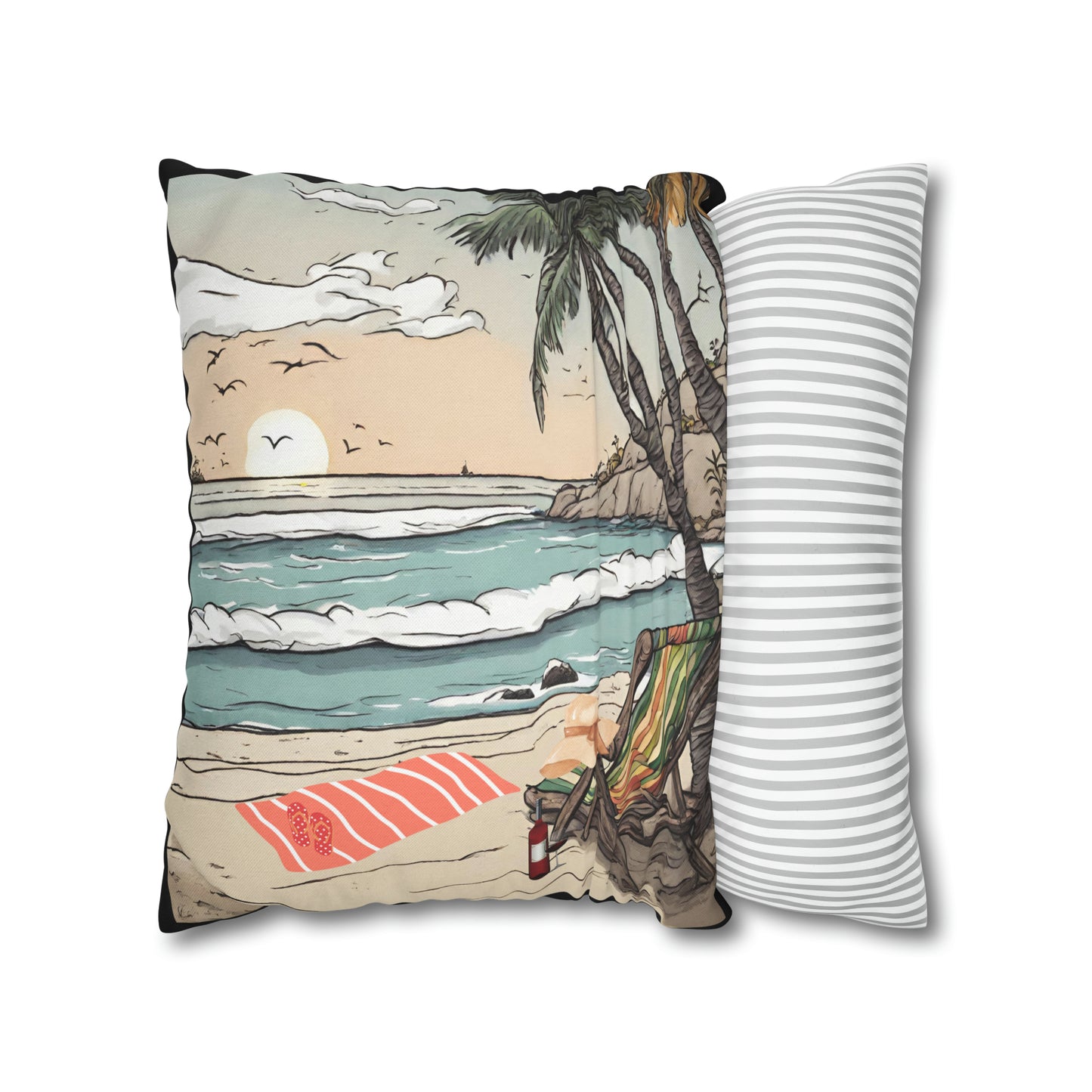 Beach and Palm