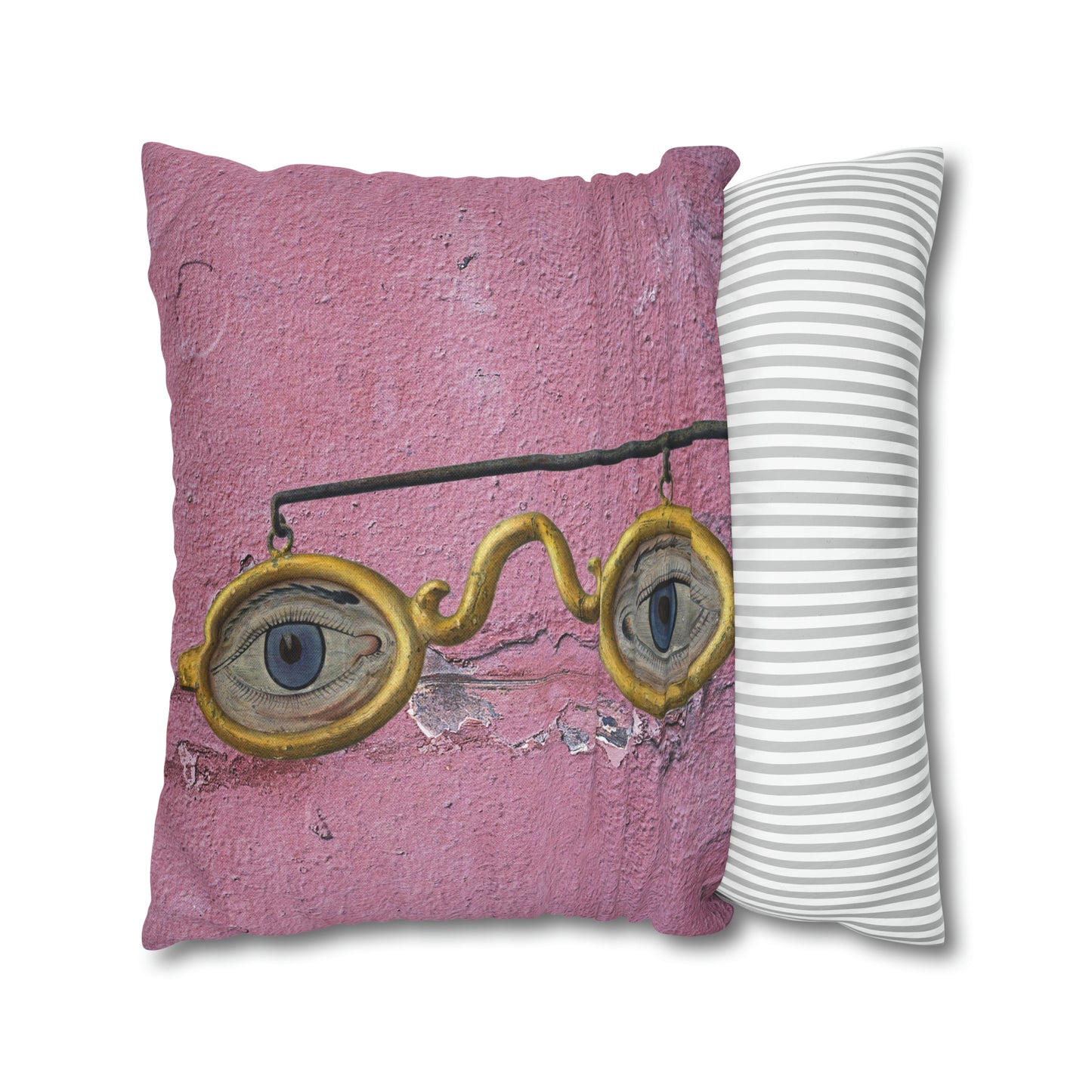 Gold Glasses. Cushion Cover.