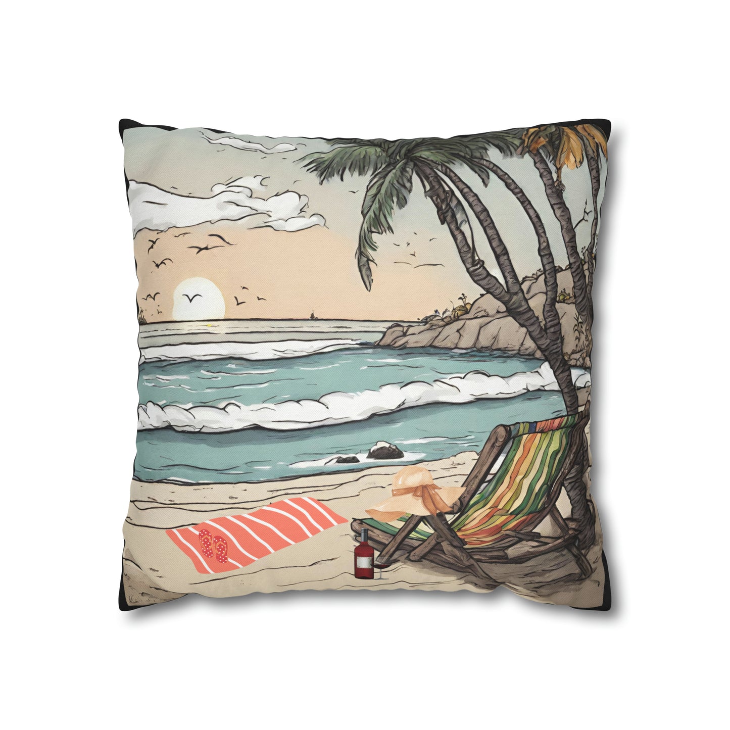 Beach and Palm