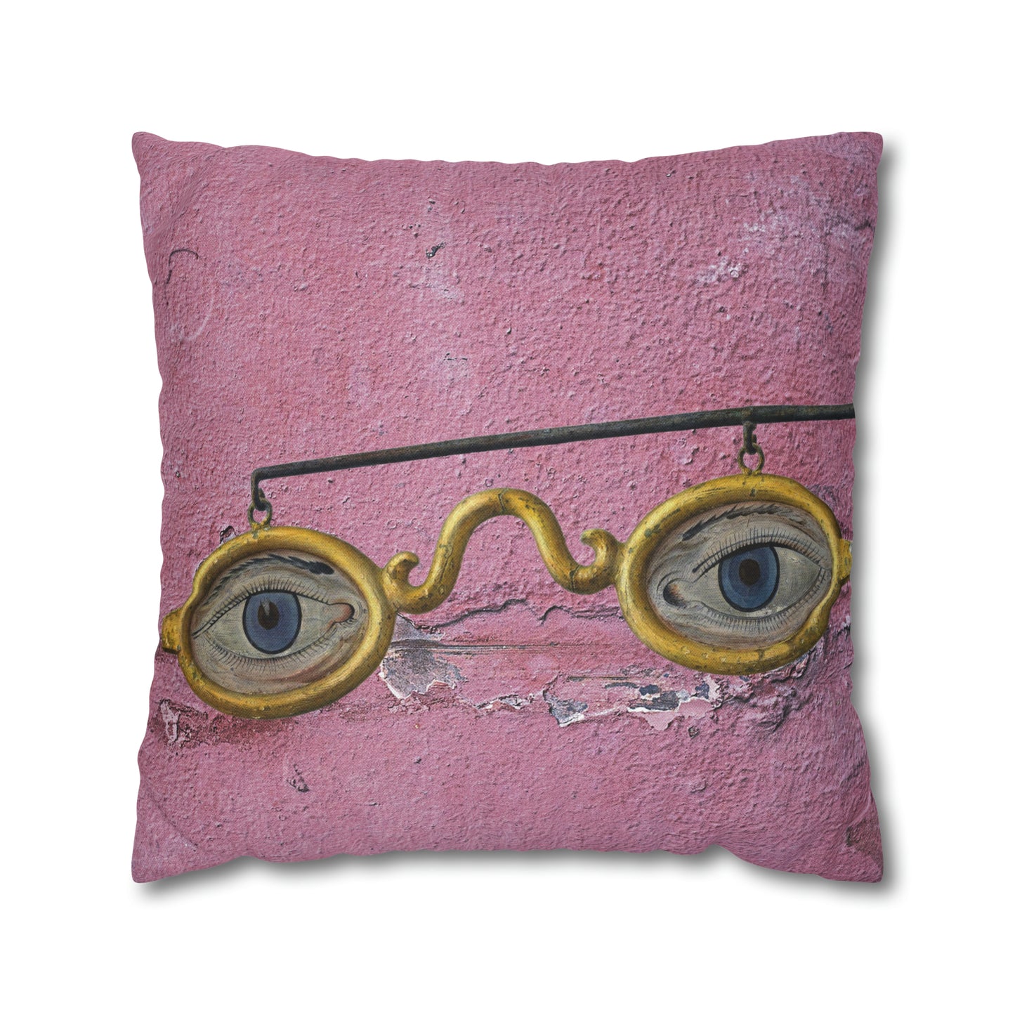 Gold Glasses. Cushion Cover.