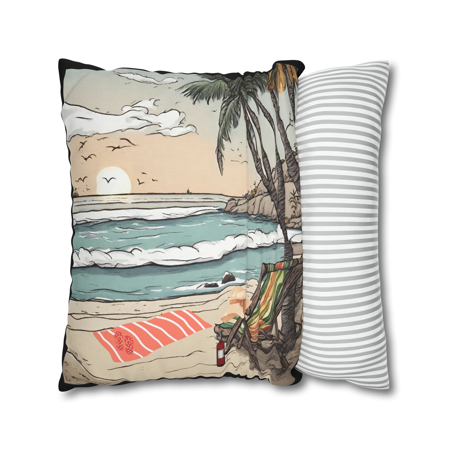 Beach and Palm