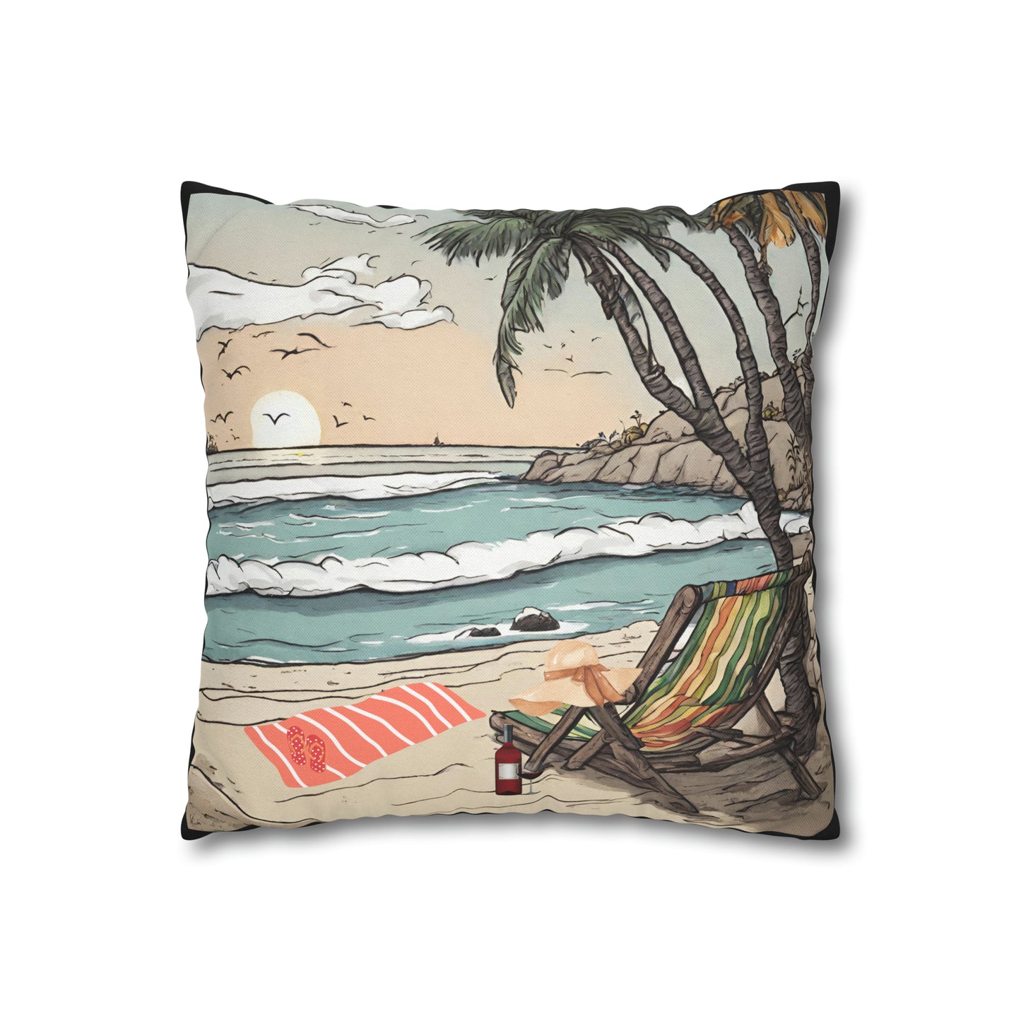 Beach and Palm