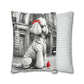 Poodle and Red Ball