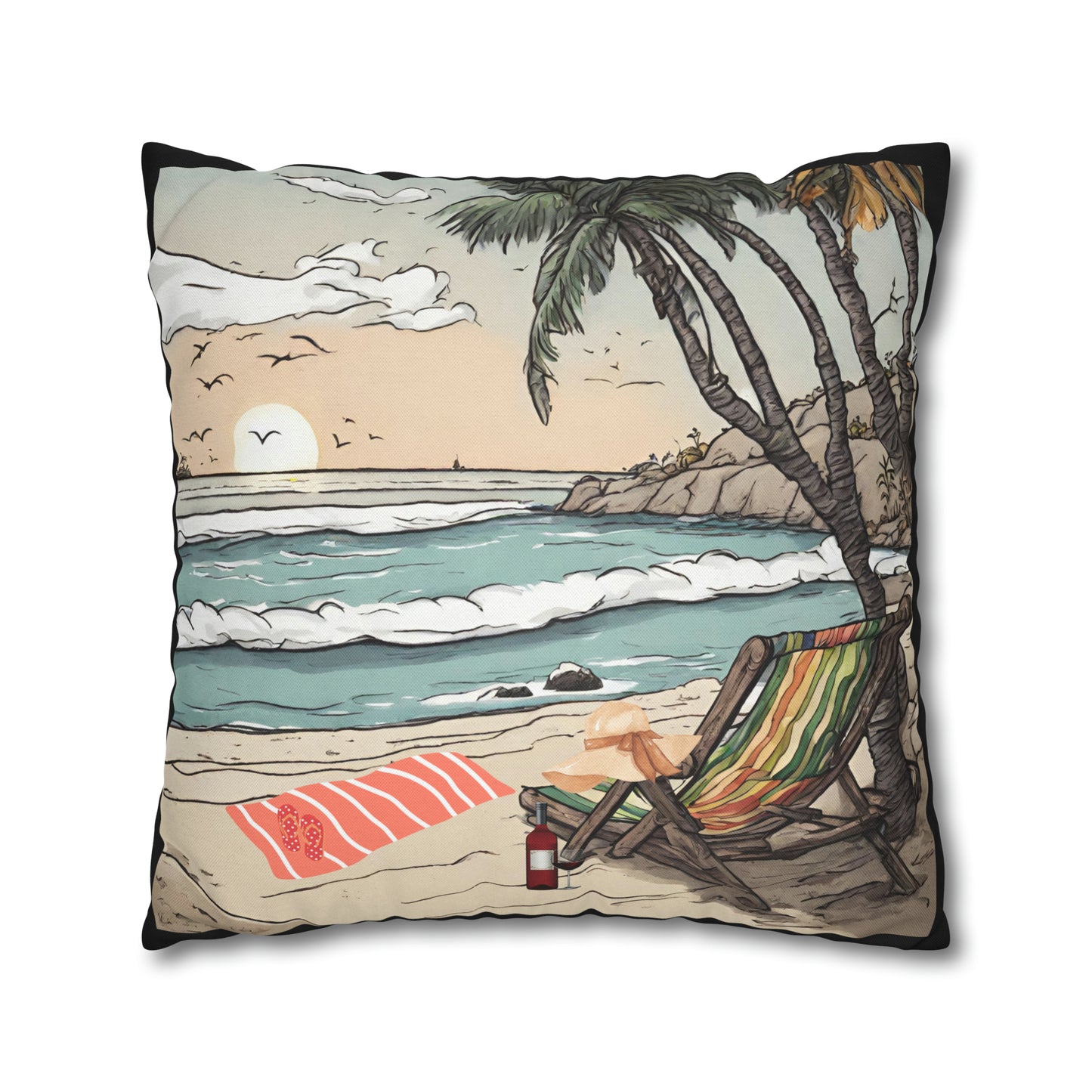 Beach and Palm
