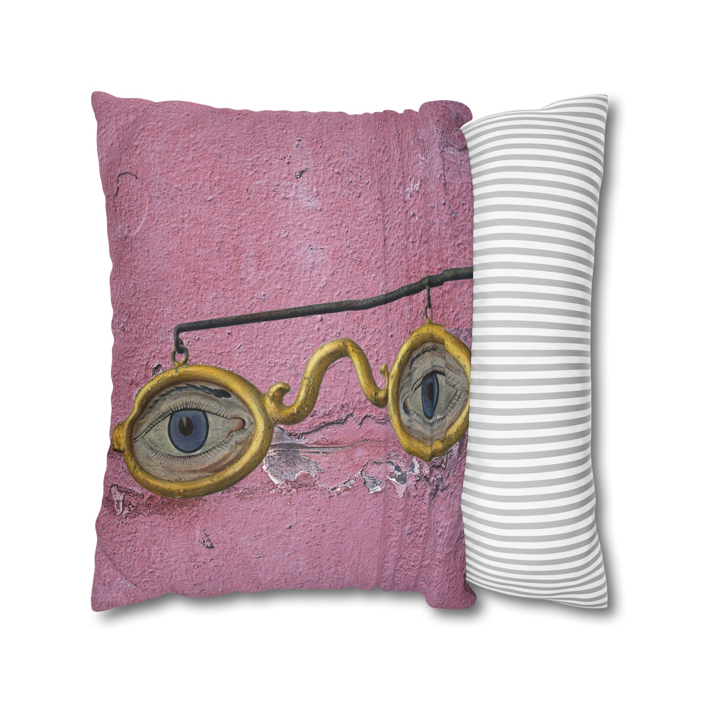 Gold Glasses. Cushion Cover.