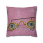 Gold Glasses. Cushion Cover.