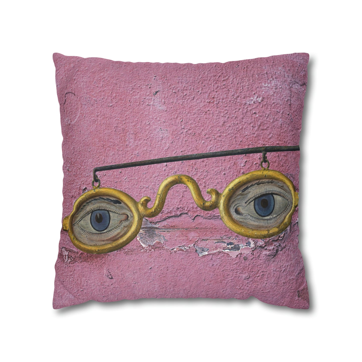 Gold Glasses. Cushion Cover.