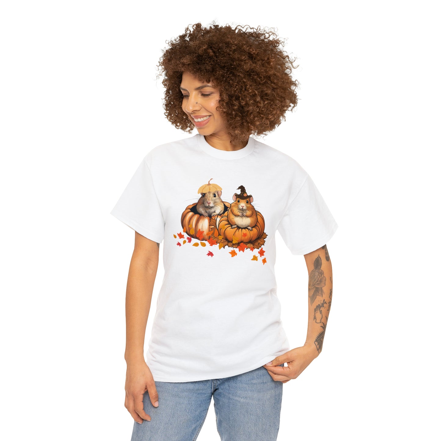 Unisex Heavy Cotton Tee - Two gerbils
