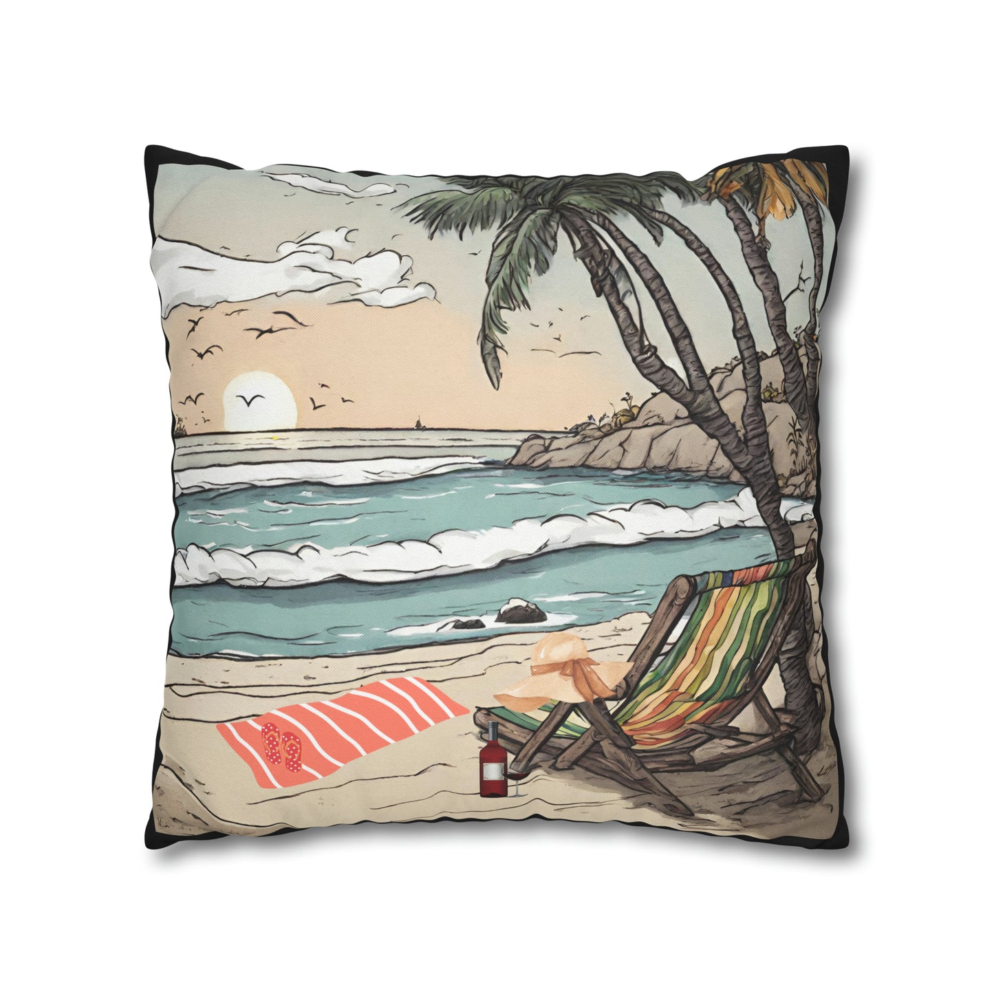 Beach and Palm