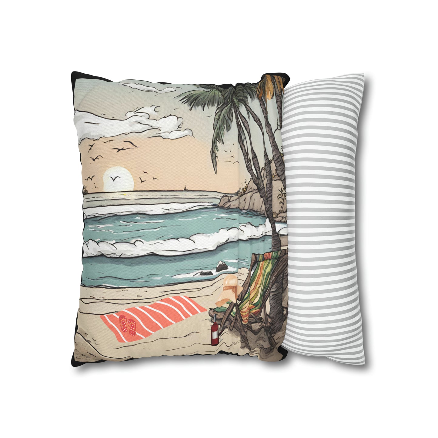 Beach and Palm