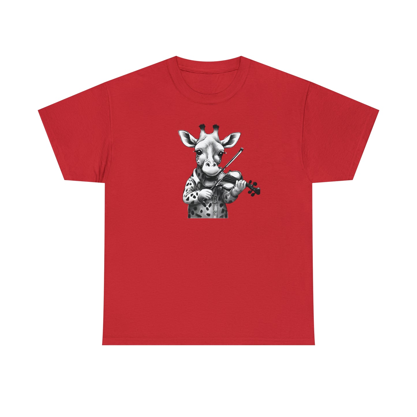 Unisex Heavy Cotton Tee - Giraffe Virtuoso