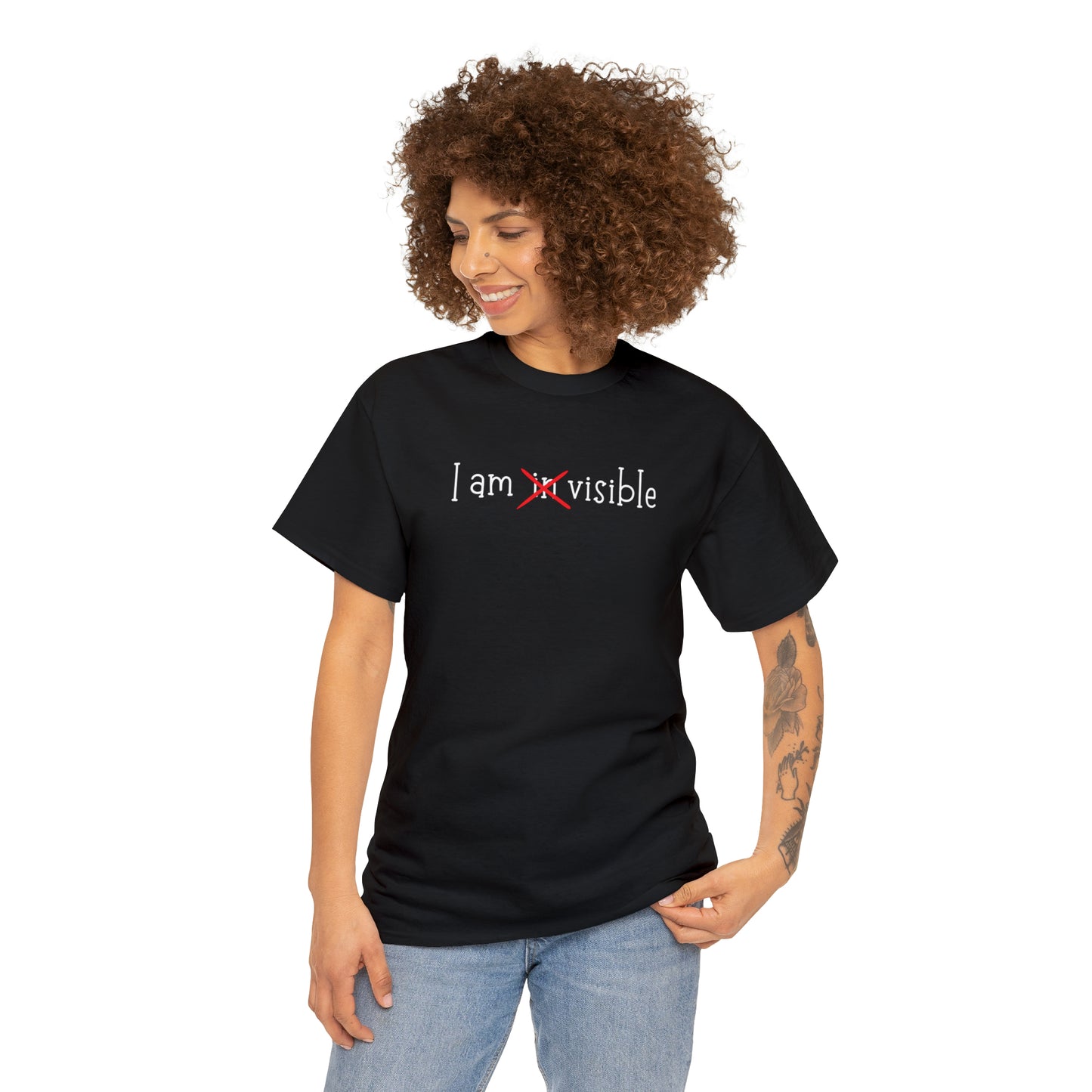 Unisex Cotton Tee. I am Visible.