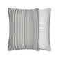 French Provincial Grey and White Stripes