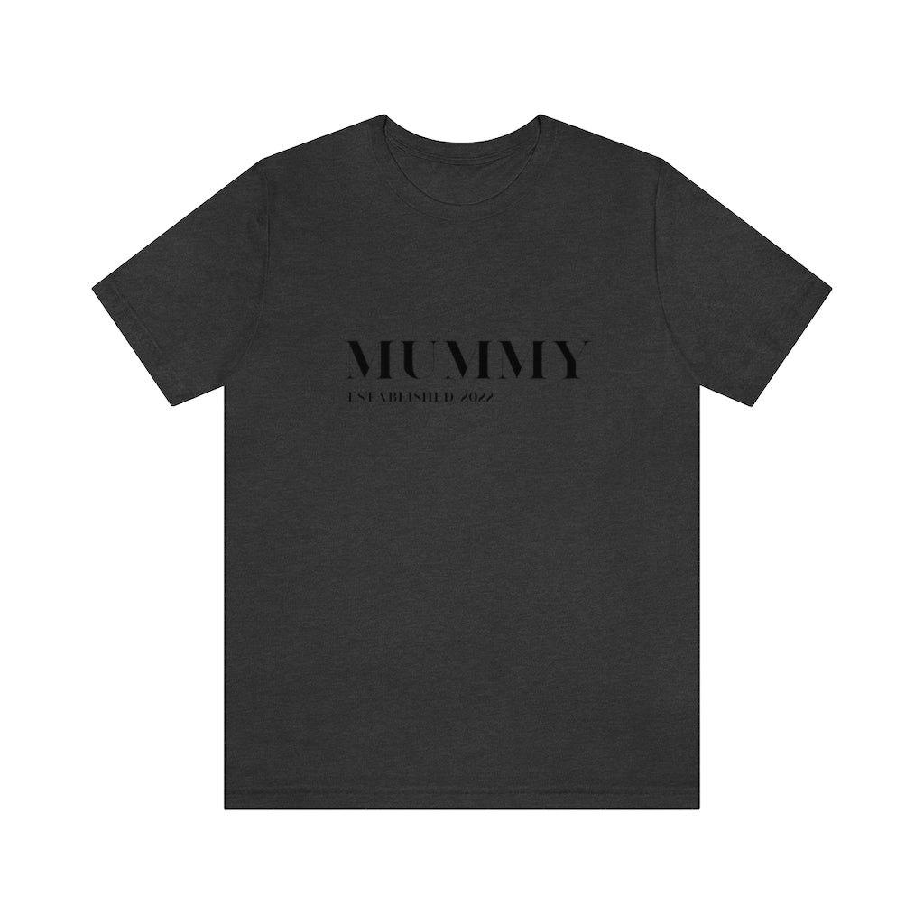 Cavendish. New Mummy Established 2022. Unisex Jersey Short Sleeve Tee