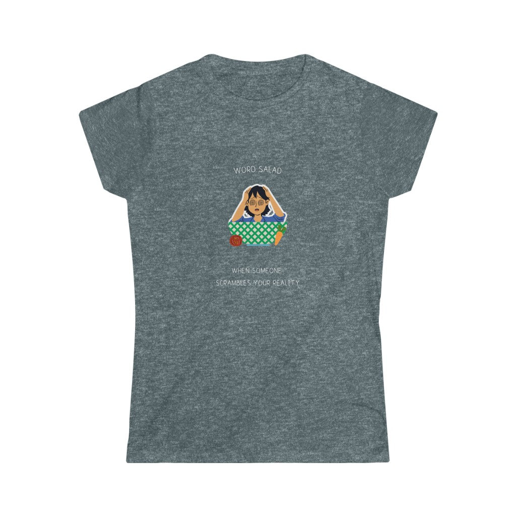 Word Salad. Cavendish Designs. Women's Soft Style T-Shirt.