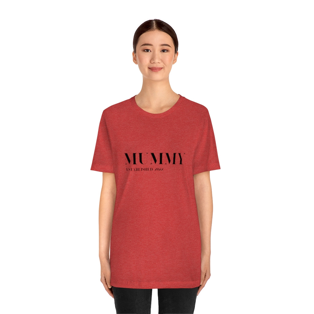 Cavendish. New Mummy Established 2022. Unisex Jersey Short Sleeve Tee
