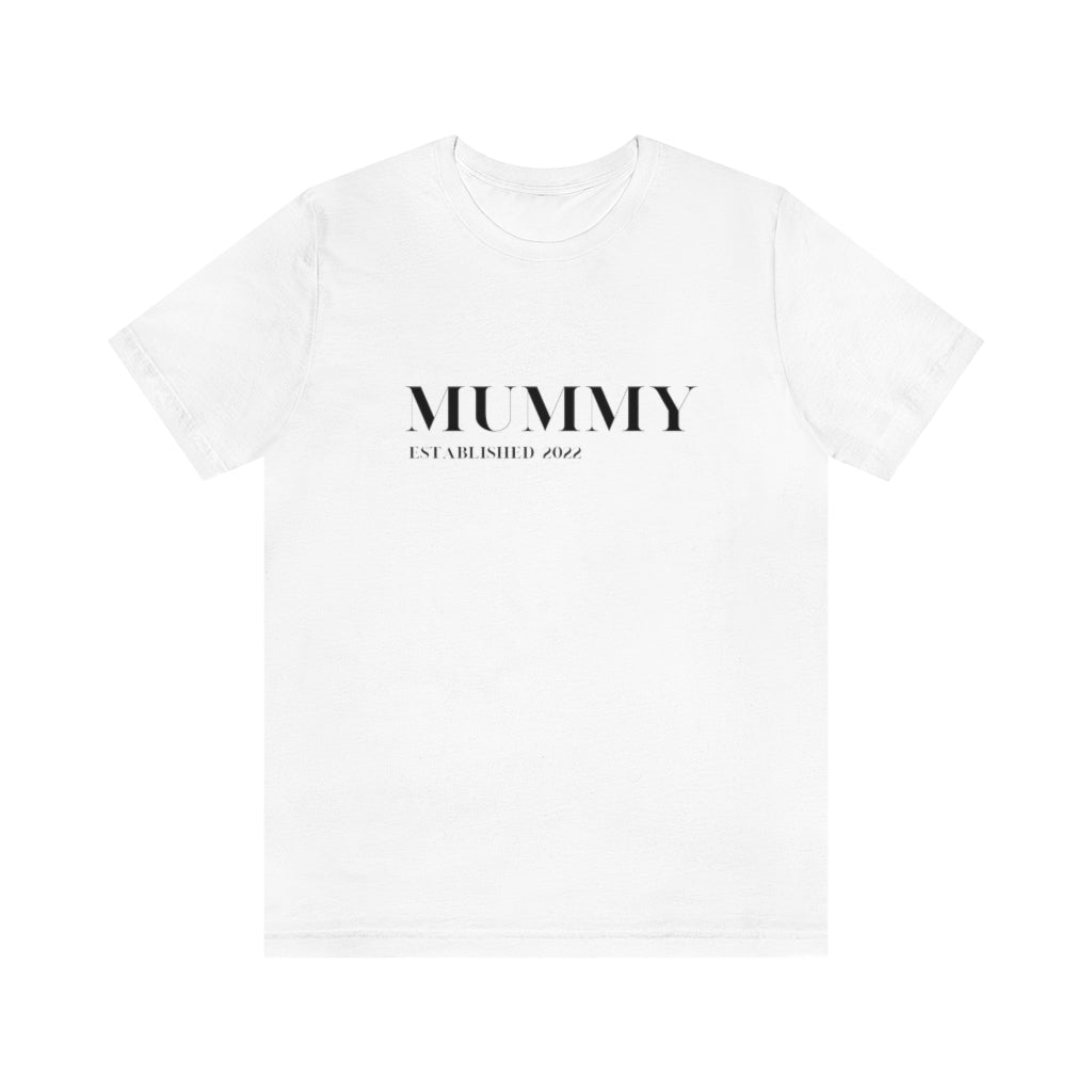 Cavendish. New Mummy Established 2022. Unisex Jersey Short Sleeve Tee
