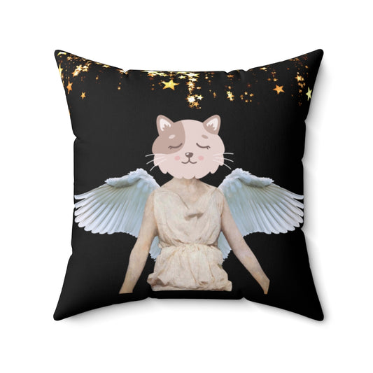 Angel Cat. Cushion Cover.