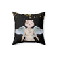 Angel Cat. Cushion Cover.