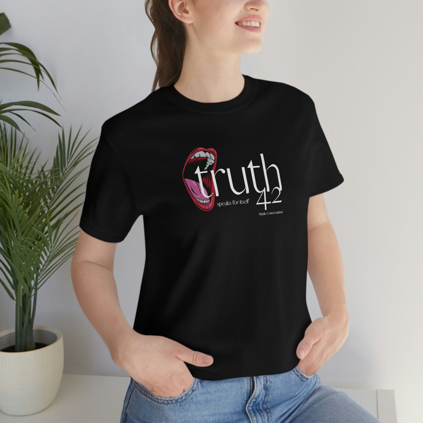 Truth Speaks. Unisex Jersey Short Sleeve Tee.