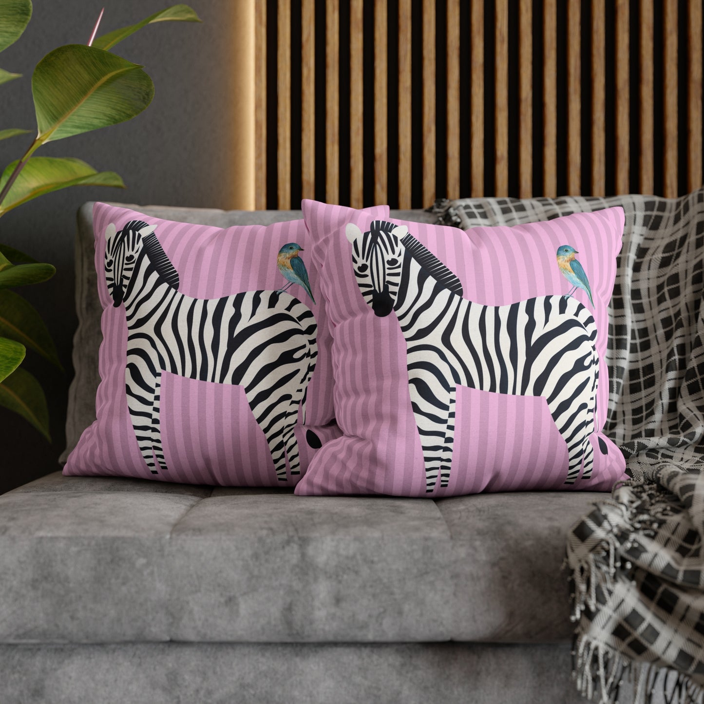 Zebra & Bird.