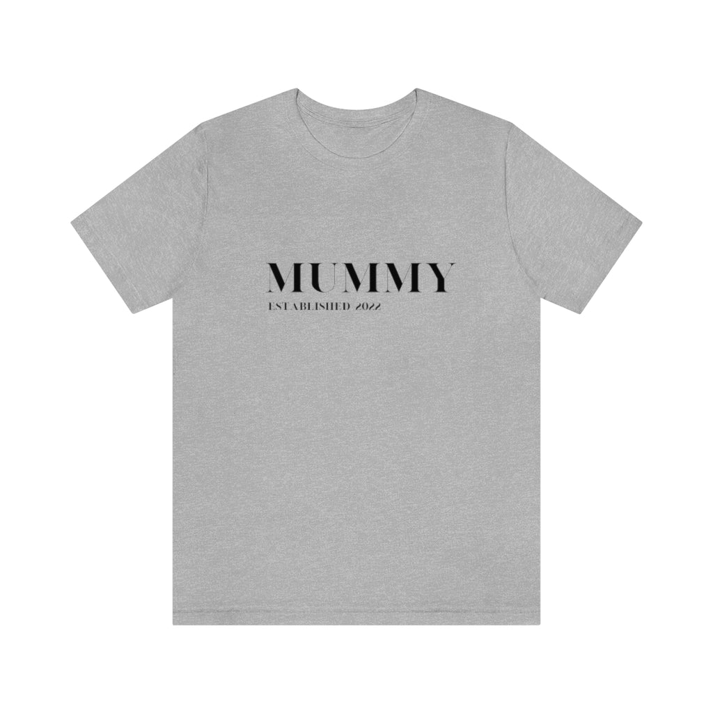Cavendish. New Mummy Established 2022. Unisex Jersey Short Sleeve Tee