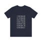 Bad Mummy. Courage. Unisex Jersey Short Sleeve Tee