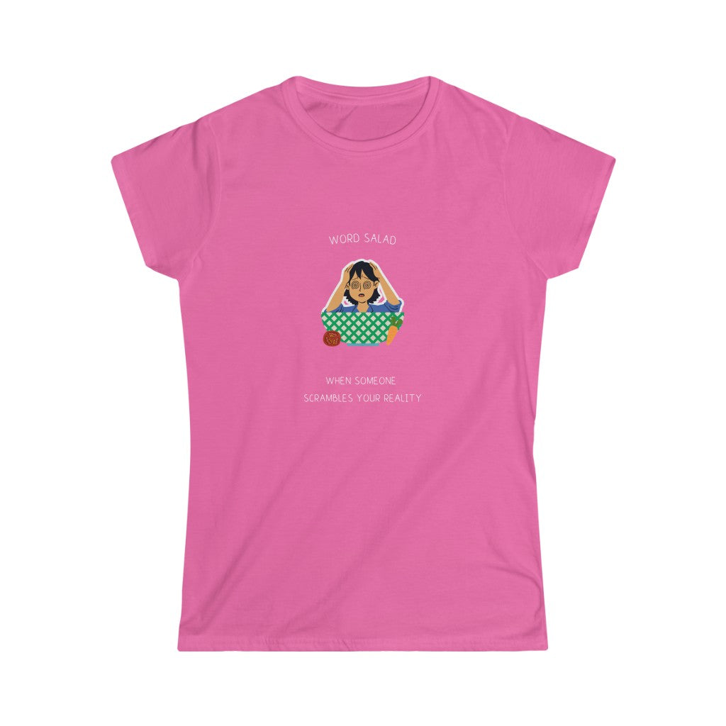 Word Salad. Cavendish Designs. Women's Soft Style T-Shirt.