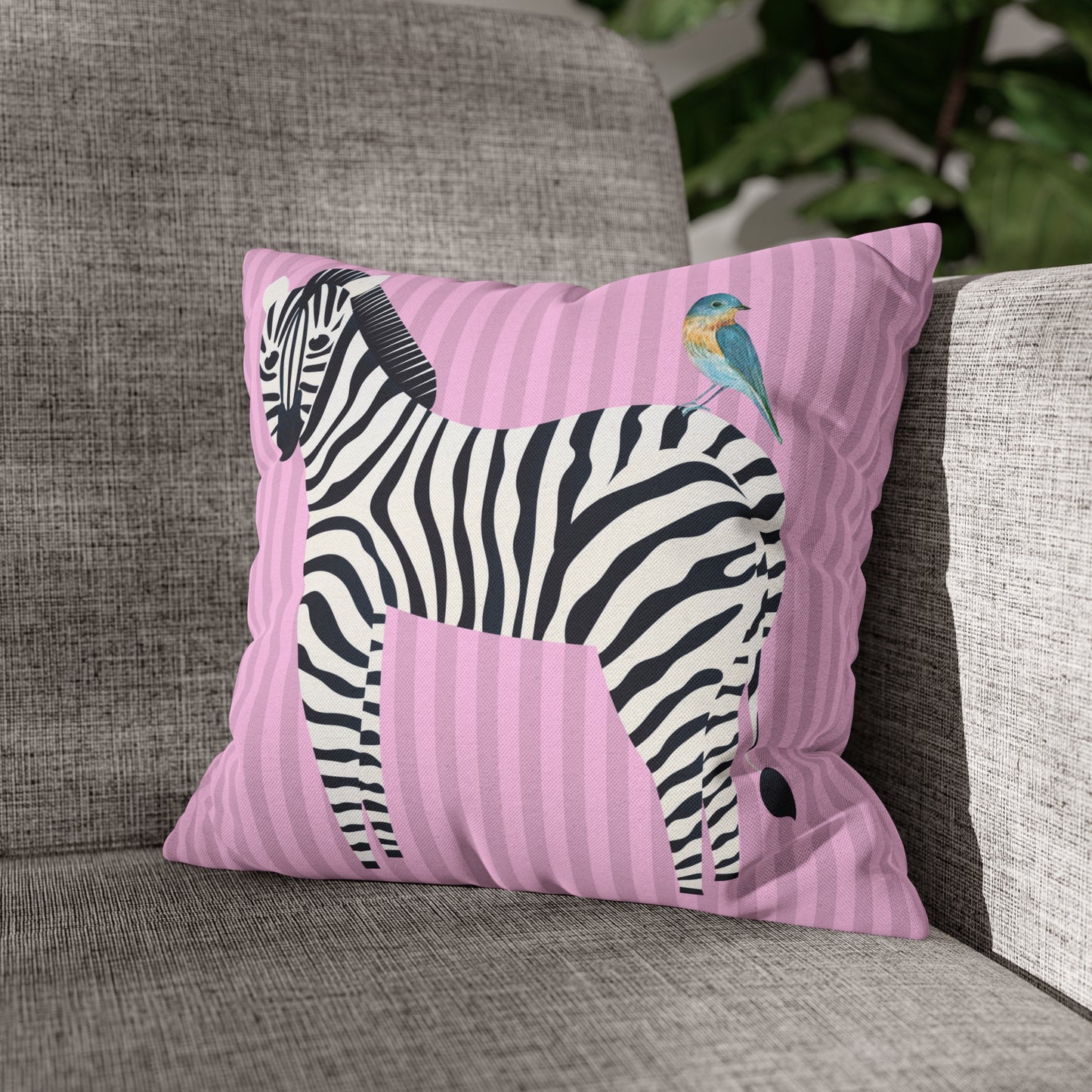 Zebra & Bird.