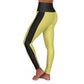 High Waisted Yoga Leggings - Yellow and Black.